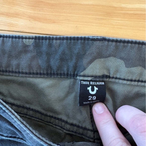 True Religion camo Curvy Skinny Jeans size 29 camouflage army green Jennie - Picture 5 of 14